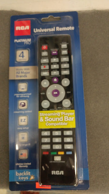 RCA Universal Remote, 4 Device, Backlit Keypad,