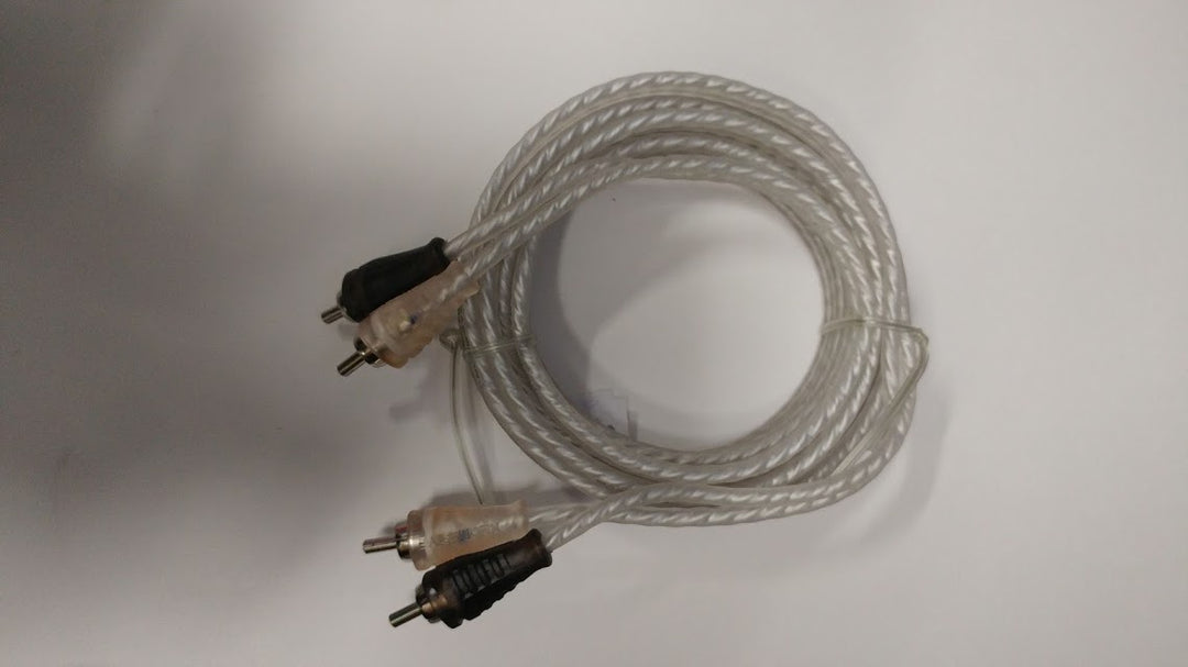 003 Sliv: 10 FT Silver Male - Male Audio RCA Cable