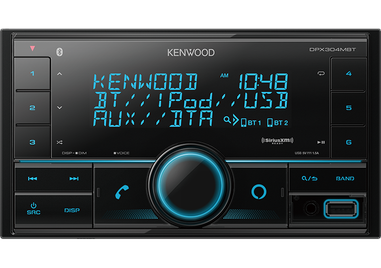 Kenwood DPX304MBT: Double-Din Mech-Less Digital Media Receiver