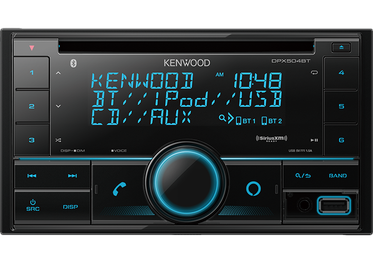 Kenwood DPX504BT: Double-Din CD Receiver