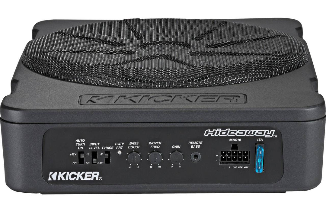 Kicker 46HS10: 10" Hideaway-Series Compact Powered Subwoofer