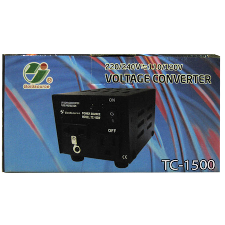 STU 1500  Gold:1500Watts Voltage Converter 220/240V 110/220V