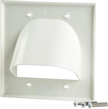 07-6088-02  :Cable Management Wall Plate Reversible 2G