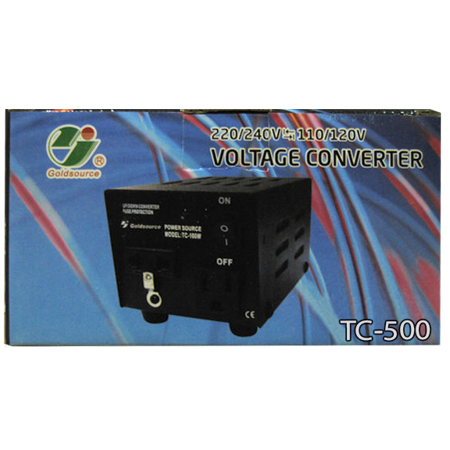 STU 500  Gold:500Watts Voltage Converter 220/240V 110/220V