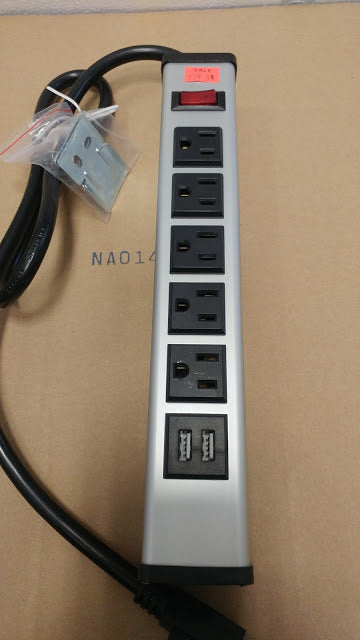 WPB-14-2USB WIS:Power Bar 5Outlet W/2USB 3FT