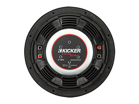 KICKER 48CWRT 102: CompRT Series shallow-mount 10" subwoofer with dual 2-ohm voice coils