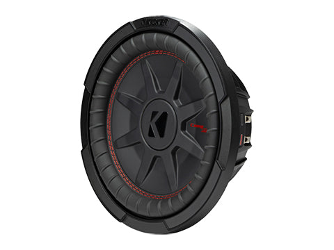 KICKER 48CWRT 102: CompRT Series shallow-mount 10" subwoofer with dual 2-ohm voice coils
