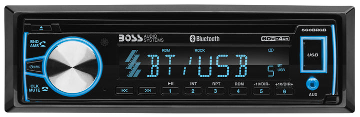 Boss Audio Elite 560BRGB: Single-Din Bluetooth In-Dash CD / AM / FM Car Stereo Receiver