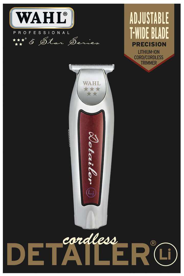 WAHL #56435: 5 Star Cord / Cordless Detailer / T-Blade Trimmer