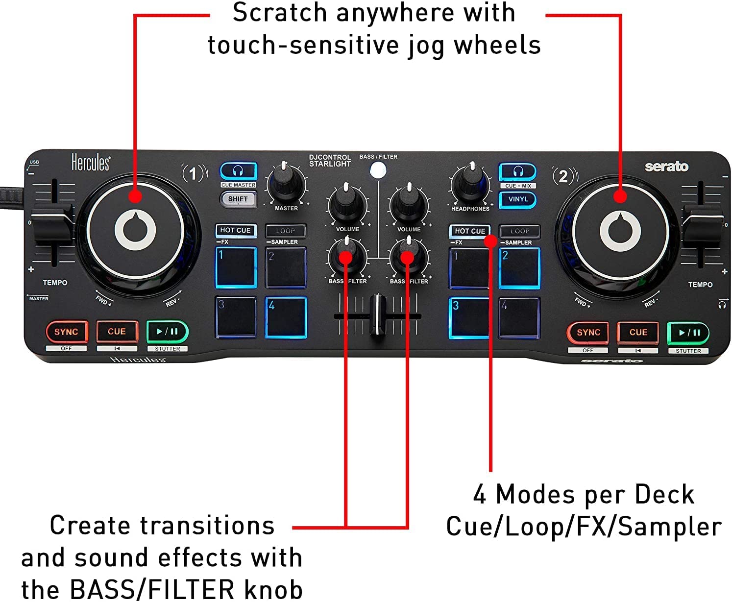 Hercules: DJ Control Starlight – AZ Electronics