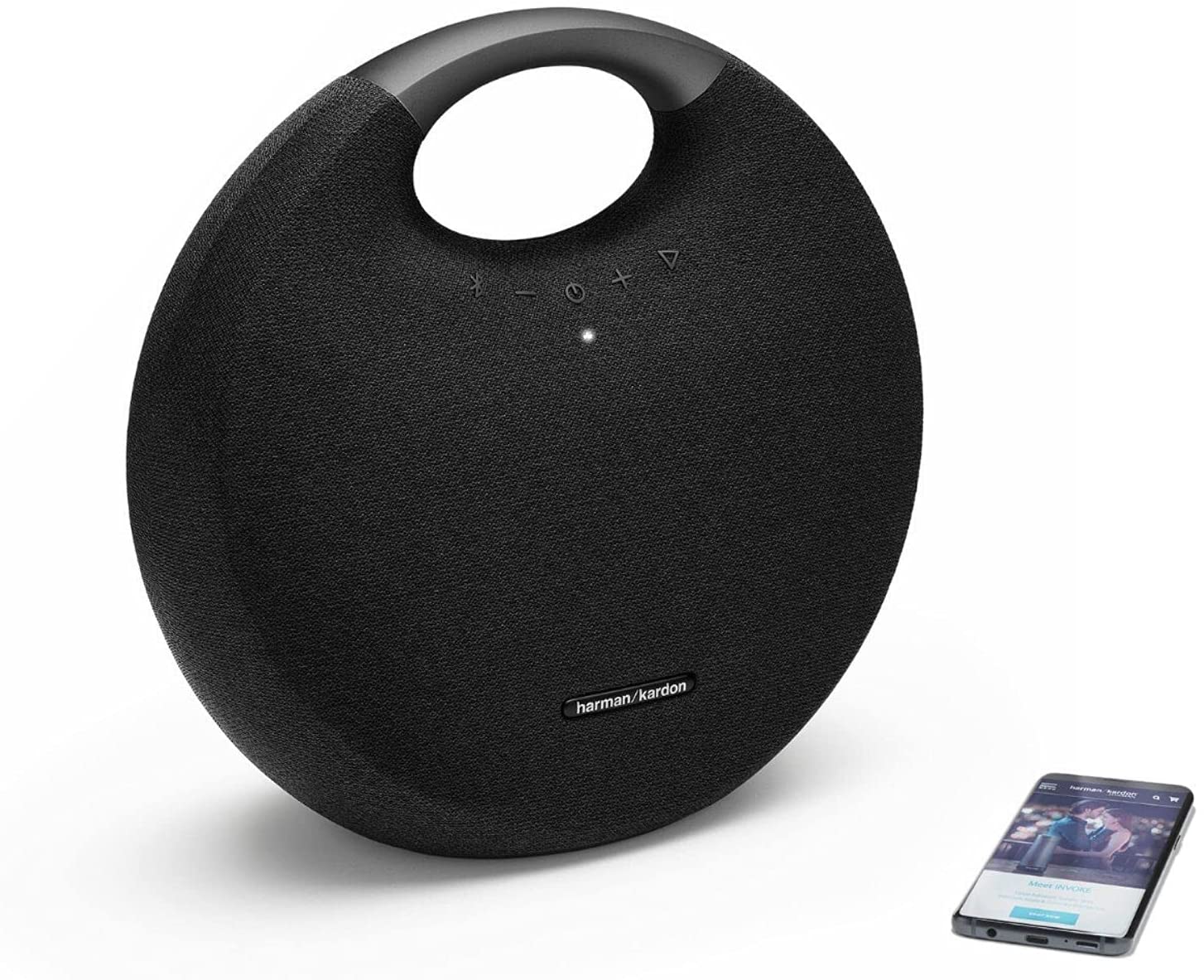 Harman Kardon :HKOS6BLKAM. Onyx Studio 6 - Bluetooth Speaker with Handle -  Black Recertified