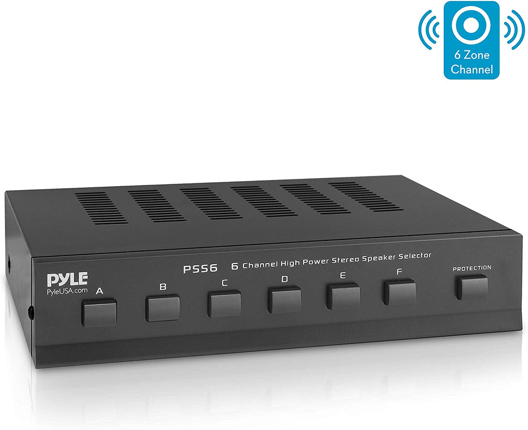 Pyle PSS6:6-Channel High Power Stereo Speaker Selector