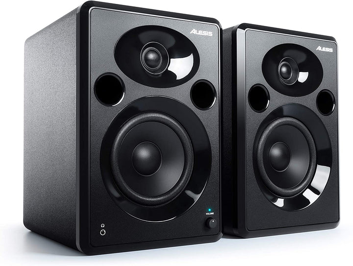 Alesis Elevate 5 MKII : Powered Desktop Studio Speakers for Home Studios/Video-Editing/Gaming and Mobile Devices