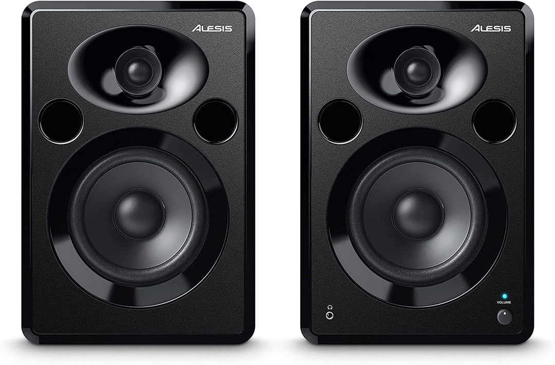 Alesis Elevate 5 MKII : Powered Desktop Studio Speakers for Home Studios/Video-Editing/Gaming and Mobile Devices