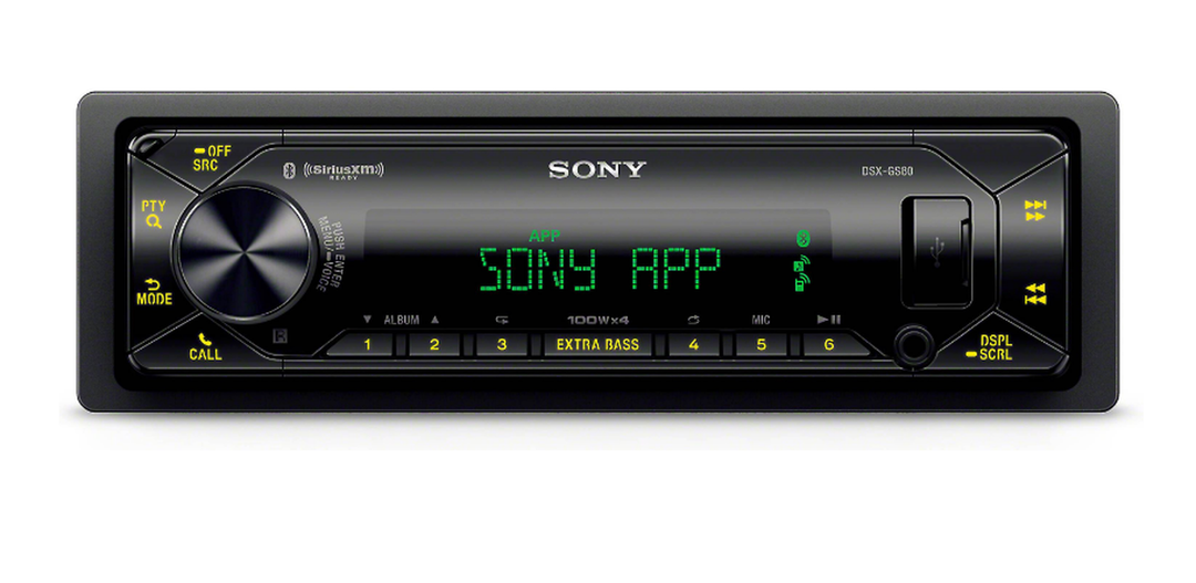 Sony DSXGS80: Single-Din Bluetooth Media Receiver