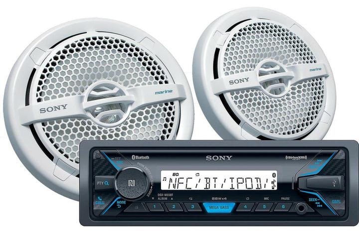 Sony DXSM5511BT: Marine Package Includes Digital Media Receiver and 6 - 1 / 2" Speakers