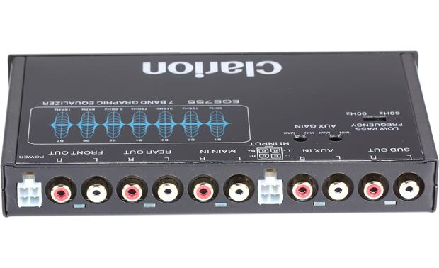 Clarion EQS-755: 7-Band Graphic Equalizer — 1 / 2-Din Chassis (1" Tall)