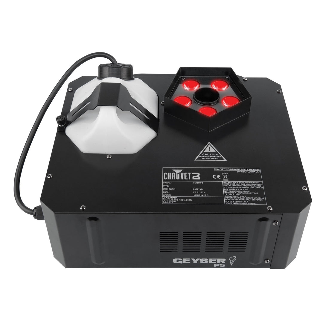 Chauvet GEYSER P5:Fog Machine W/RGBA+UV
