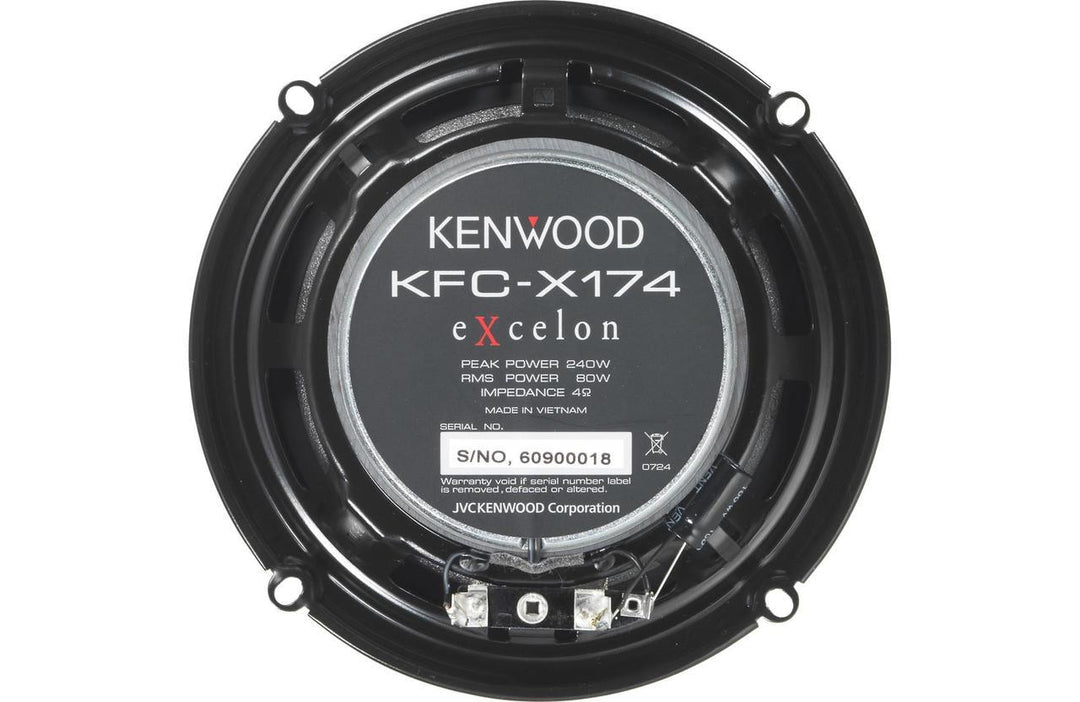 Kenwood KFC-X174: 6 x 3 / 4" Speaker 2-way