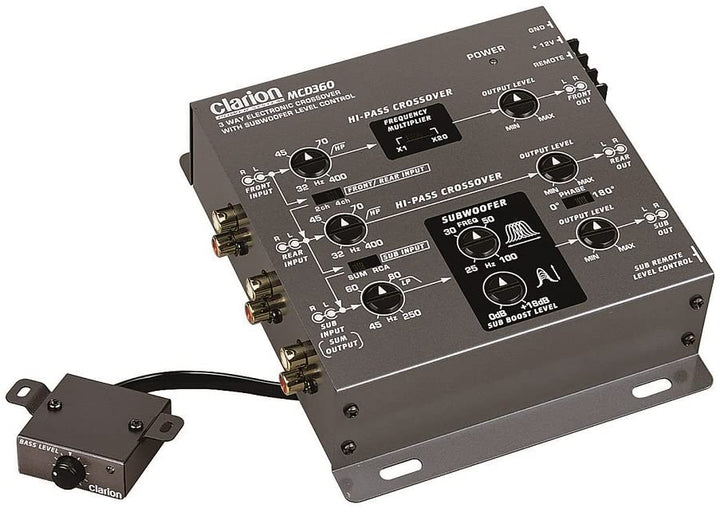 Clarion MCD360: 2 / 3-Way 6 Channel Electronic Crossover