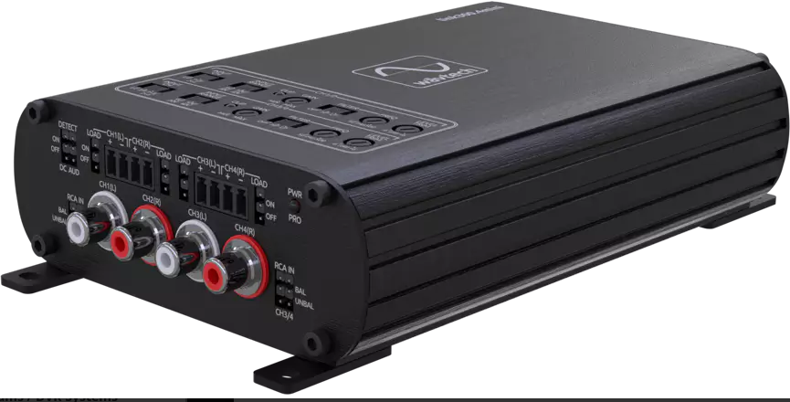 Wavetech LINK300.4MINI: Wavtech Mini Amplifier (4 x 50W RMS - Class D 4-Channel)