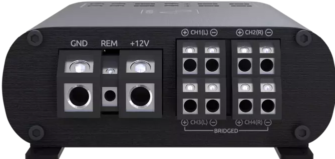 Wavetech LINK300.4MINI: Wavtech Mini Amplifier (4 x 50W RMS - Class D 4-Channel)