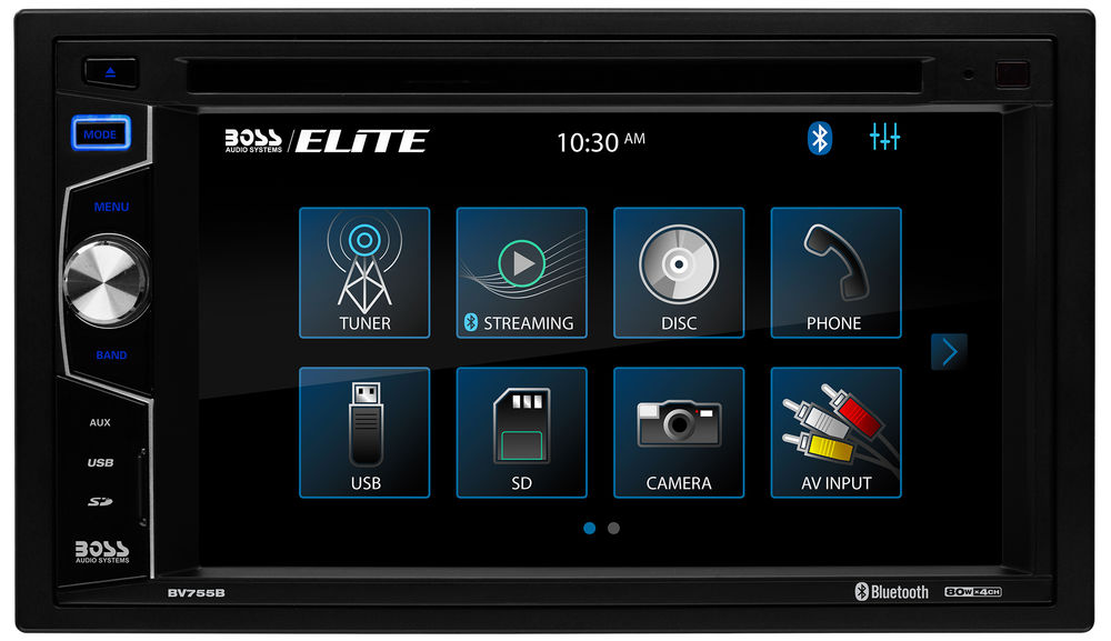Boss Audio BV755B: Double-Din Bluetooth In-Dash DVD / CD Digital Media Car Stereo Receiver