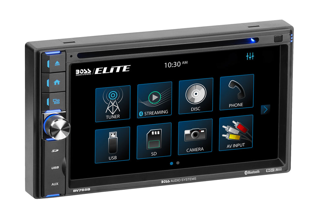 Boss Audio Elite BV765BLC: Double-Din Bluetooth In-Dash DVD / CD / AM / FM Car Stereo Receiver