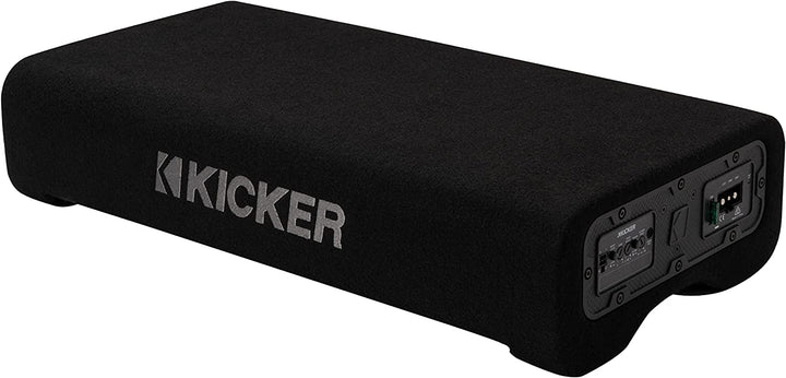 KICKER 49PTRT910: Powered Down-Firing 10-inch Enclosure with Built-in Amplifier