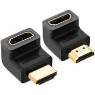 AA 16-6381: HDMI Male to HDMI Female 90 Degree Adapter