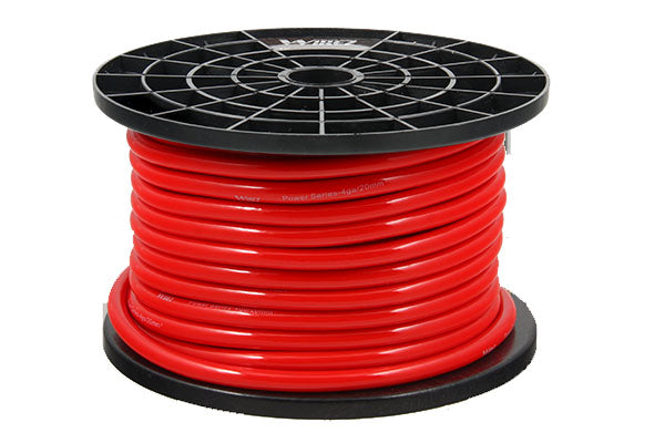 Wirez PTR4-100: Tech Series 4 Gauge Power Wire Red, 100 Ft