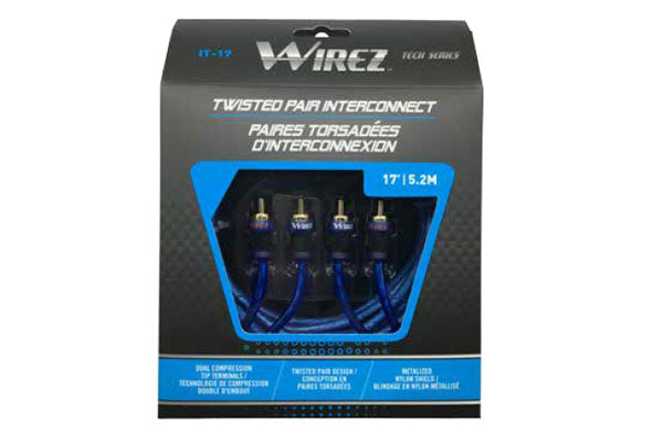 Wirez IT-17B: Tech Series 17' Twisted Pair Interconnect Bulk (25 Pcs)
