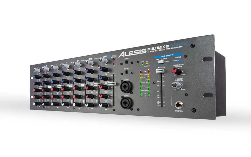 Alesis MM10WX110 :10 Channel Rackmount Mixer W/Bluetooth Wireless