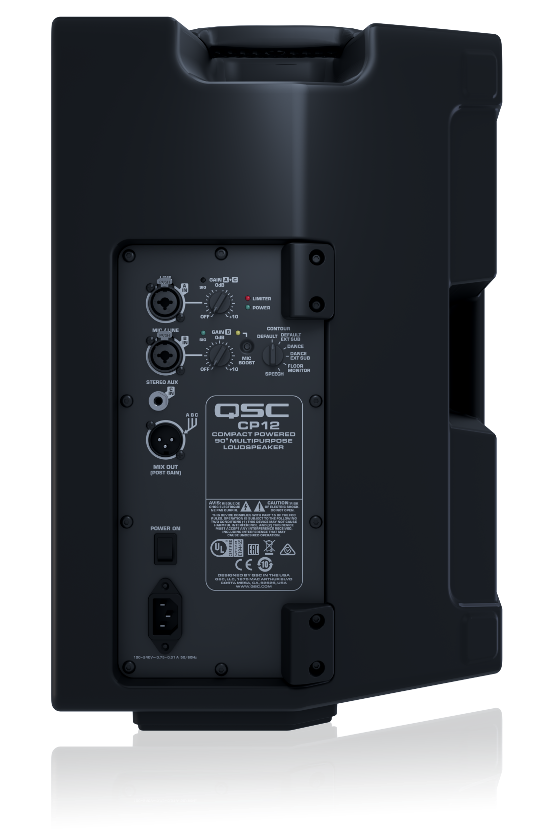 QSC CP12: 12" Compact Powered Loudspeaker