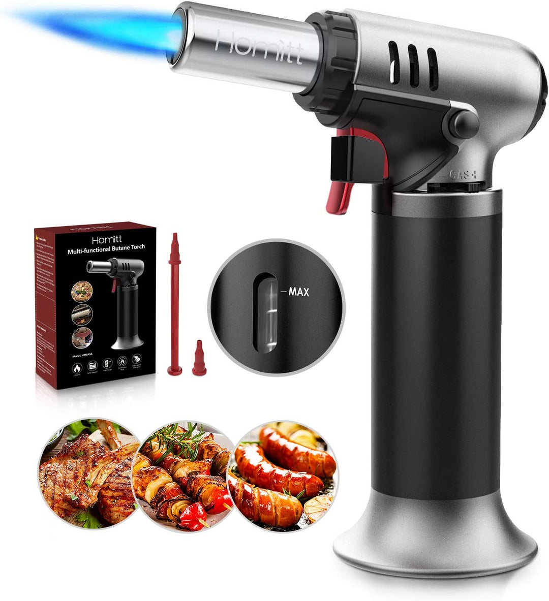 Homitt Butane Torch with Fuel Gauge