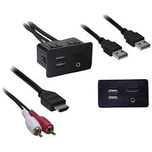 AX-FDUSBAUX IMP: USB / AUX / HDMI Knockout Replacement Panel (Ford)