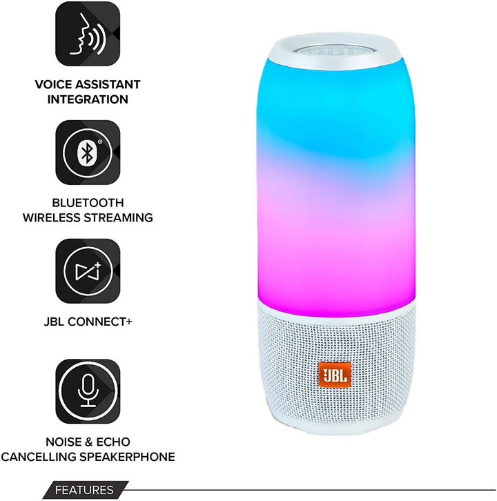 JBL Pulse 3 : Bluetooth speaker (white finish)