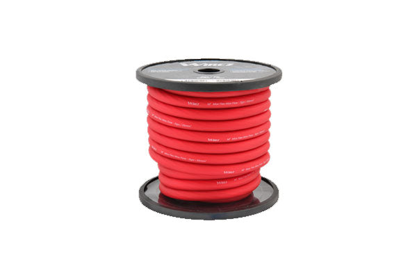 Wirez PTR0-50: Tech Series 0 Gauge Power Wire Red, 50 Ft