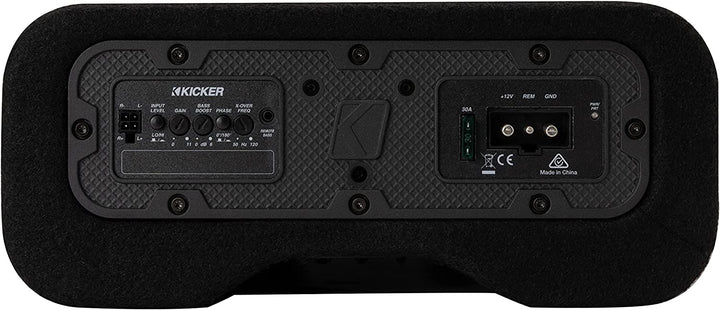 KICKER 49PTRT910: Powered Down-Firing 10-inch Enclosure with Built-in Amplifier