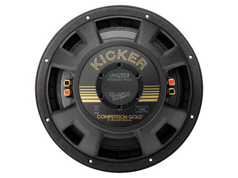 KICKER 50GOLD124: KICKER 50TH Anniversary 12 inch (30cm) subwoofer, DVC, 4OHM,,500W